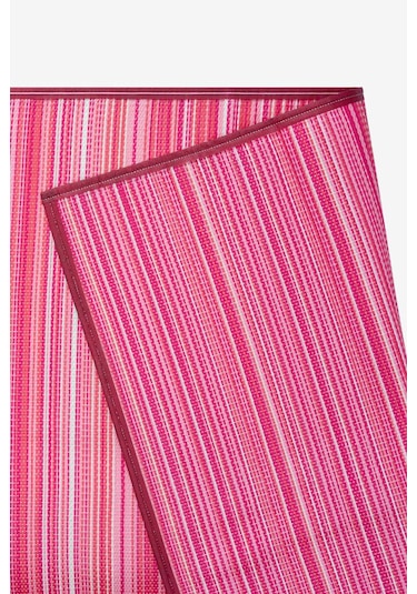 Açıp Katlanabilir Pembe Plaj Kamp Piknik Bahçe Balkon Teras Hasır Halı Mat Savan Kilim Halısı