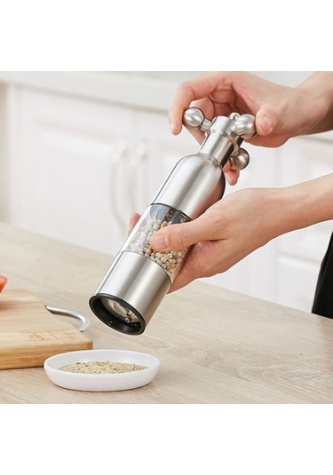 Pazly Mıclan Dümen Biber Öğütme Makinesi, Pratik Tasarım Gümüş