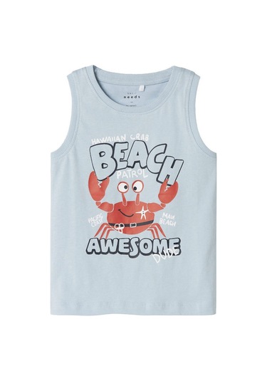 Name It Nmmvagno Tank Top Erkek Çocuk T-shirt 13228228 Mavi