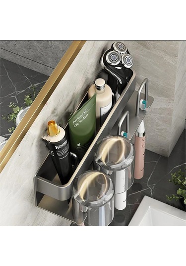 Diş Fırçası Standı Raf Organizatör Elektrikli Diş Fırçası Duvara Monte Tutucu 2-black Amerika Birleşik Devletleri Siyah