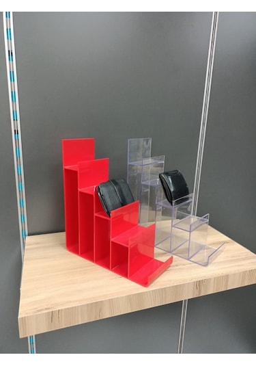 Uzman Grup Raf Pleksi Cüzdanlık Teşhir Standı (6'Li Paket)