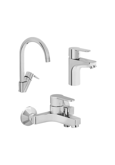 Artema Win S Mutfak + Banyo Batarya Seti Krom