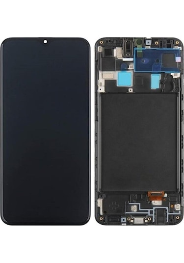 Samsung Uyumlu Galaxy A20 (A205) Lcd Ekran Dokunmatik Çıtalı
