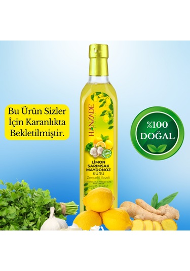 Hanzade Bitkisel Limon Sarımsak Maydanoz Kürü 6 x 500 ML