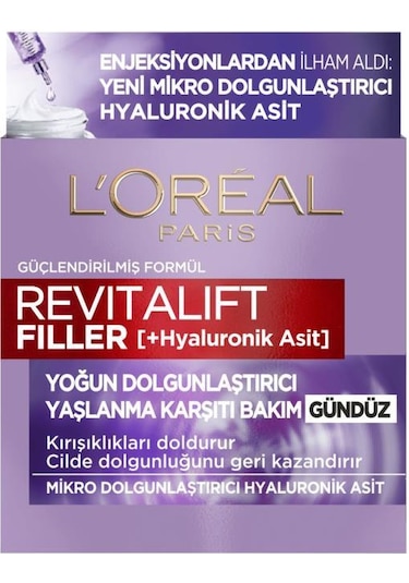 L'Oreal Paris Revitalift Filler Gündüz Bakım Kremi 50 ML