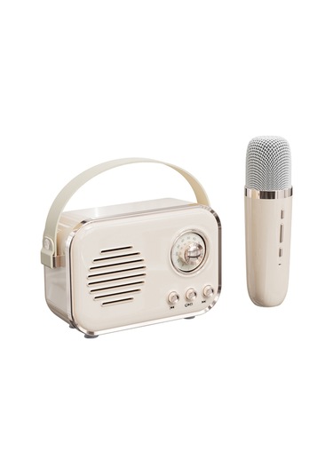 Singree Retro Taşınabilir Bluetooth Hoparlör - Kablosuz Mikrofonlu, Tf Kart Ve Aux Girişli, 5w Bass, 6 Saat Çalışma Süresi