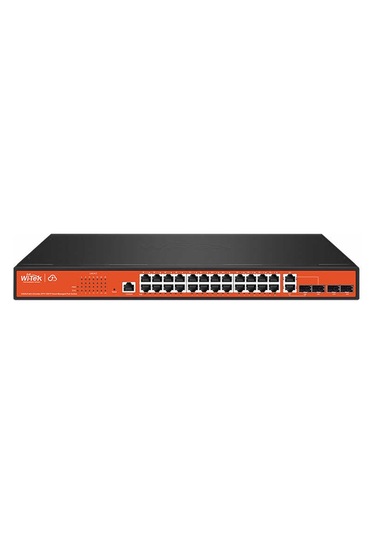 Wi-Tek Wi-PCMS328GF 24GE + 2 Combo Sfp 2sfp 802 3af/at Cloud L2 Mana Poe Switch