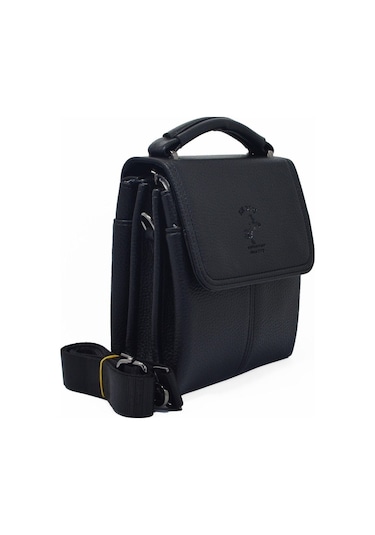 Erkek Siyah Çapraz Askılı Omuz Ve El Çantası Siyah