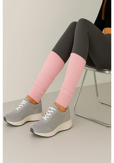 2 Adet Basic Kalın Pamuk Karışımlı Tozluk Taş-pudra