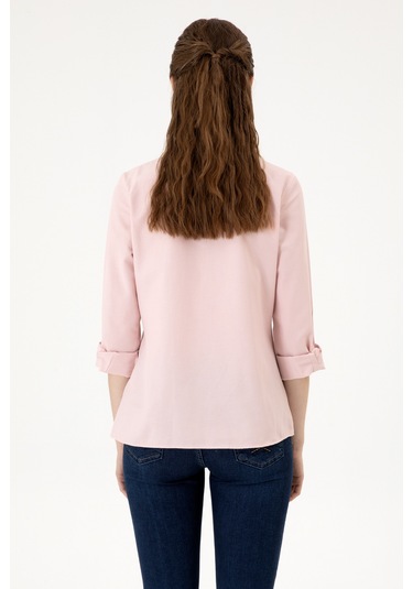 U.s. Polo Assn. Kadın Pudra Gömlek Basic 50316711-vr042 Pudra