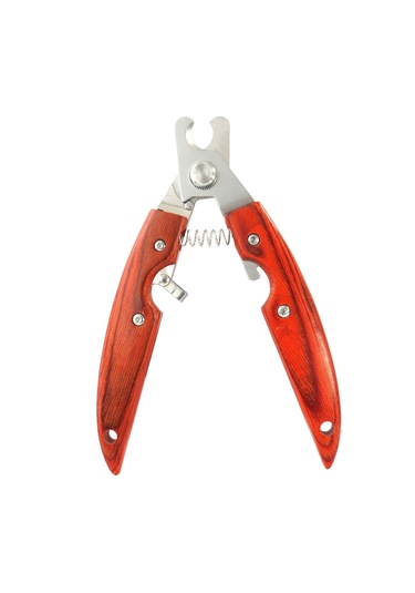 Geeksen Ahşap Saplı Ergonomik Evcil Hayvan Tırnak Kesici - Paslanmaz Çelik Bıçaklı, Kaymaz Tasarım, Güvenli Ve Kolay Kullanım