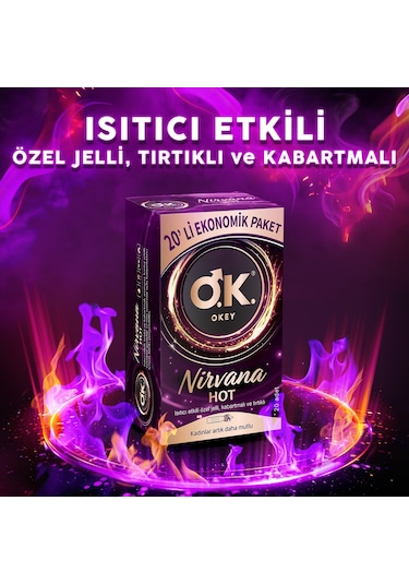 Okey Nirvana Hot Prezervatif 20'li