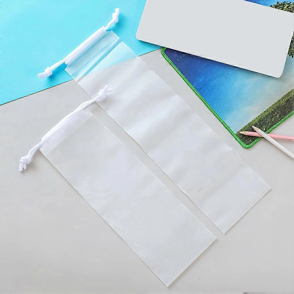 10 Adet Bağcıklı Şemsiye Çantası Islak Şemsiye Çantası Katlanabilir Şemsiye Saklama Çantası Çok Renkli