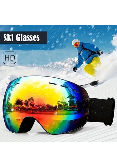 Willowhaven 2023 En Yeni Blue Çift Katmanlı Anti-fog Lensli Kayak Gözlüğü