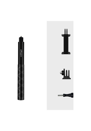 Tongxida Amagisn 120cm Kompakt Selfie Çubuğu, Spor Kamera Aksesuarı, Çubuk + 3 Çene + Vida + Telefon Klipsi