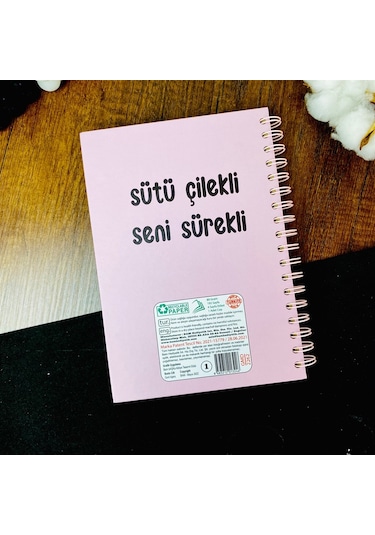 Sütü Çilekli Seni Sürekli Konuşan Ajanda Pembe
