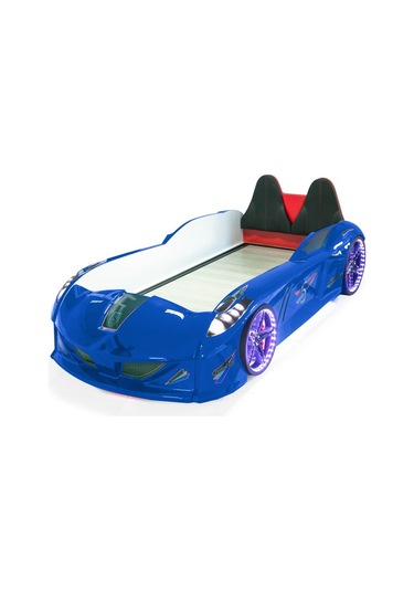 Arabalı Yatak Jaguar Bazalı Arabalı Yatak Mavi Setay Genç Odası Mavi