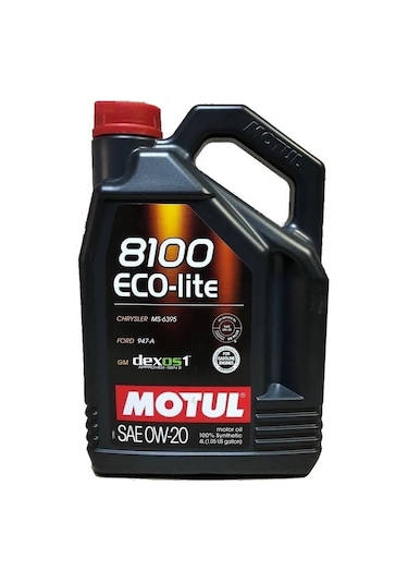 Motul 8100 Eco-Lite 0W-20 GM Dexos1 Gen2 Motor Yağı 4 L