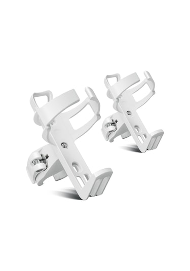 Universal Bisiklet Kupası Tutucu 360 Derece Dönen Şişe Kafesi Bisiklet Tulumu İçin Açık Gri