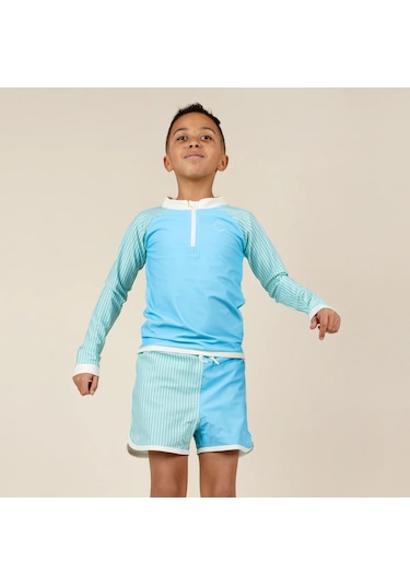 Kietla Uv Korumalı Uzun Kollu Tişört Mayo Blue Striped Mavi