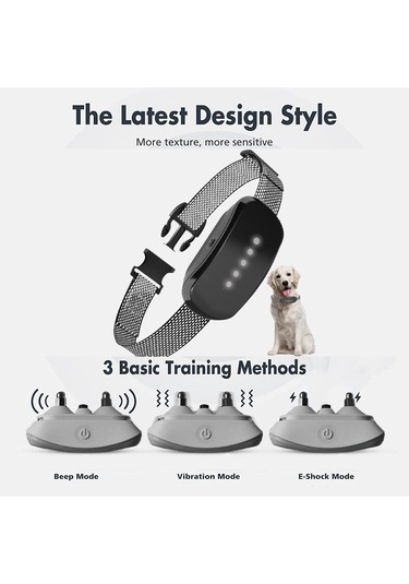 Geeksen Köpekler İçin Havlama Tasması Ayarlanabilir Eğitim Cihazı Bip
