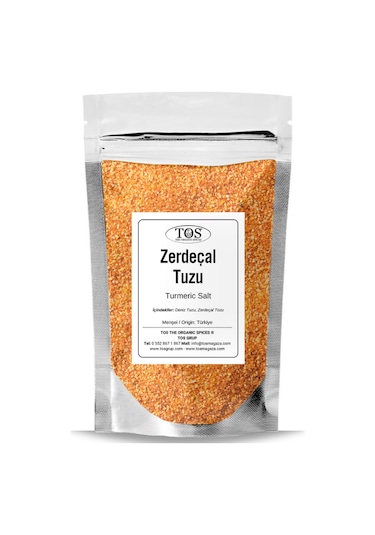 Tos The Organic Spices Zerdeçal Tuzu 1 KG Turmeric Salt