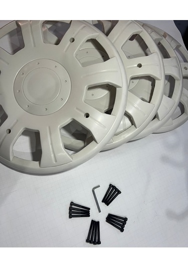 Karsan J9 Premier Pejo Beyaz Jant Kapağı 4 Adet Vida Ve Anahtar