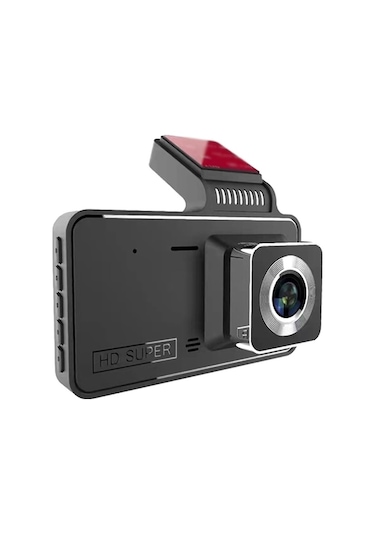 4 İnç Ips Ekran 1080p Araba Kameralı - Yıldız Gece Görüşü, Döngü Kaydı, Geri Vites Görüntüsü, Siyah Tek Lens, Dahili Pil