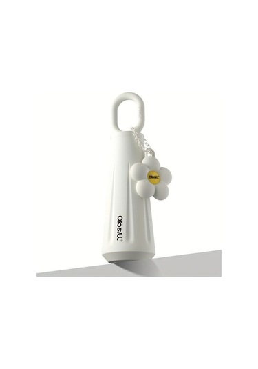 Didadodo Paslanmaz Çelik Su Şişesi, Küçük Kapaklı Spor Termos Beyaz Beyaz