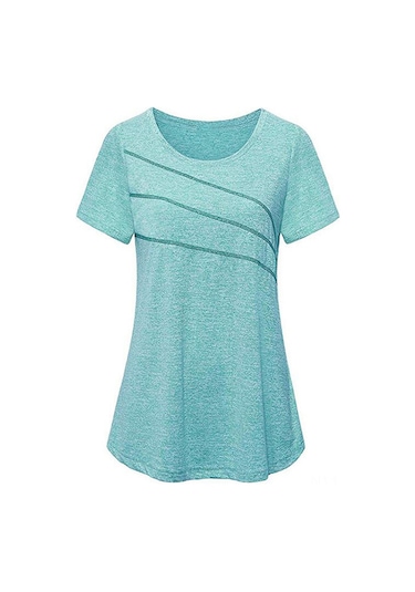 Suofeng Nefes Alabilen Yoga Tişörtü - Ter Emici Ve Rahat, Spor Giyim İçin Mükemmel Yeşil