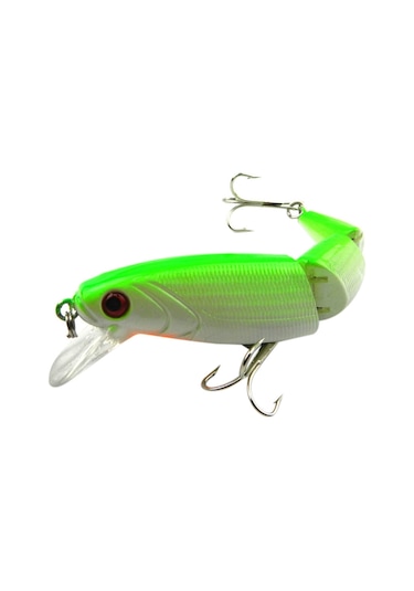 Hengjıa Jm001-x 10.5cm 14g Çok Bölümlü Plastik Sert Yemler Tiz Kancalı Yapay Balıkçılık Yemleri, Rastgele Renk Teslimatı