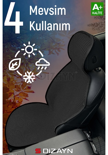 S-dizayn Oto Koltuk Koruyucu Kılıf Set Siyah Universal 2+3 Parça Ön Arka