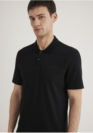Mavi - Mavi Siyah Siyah Polo Tişört 0611837-900 Siyah