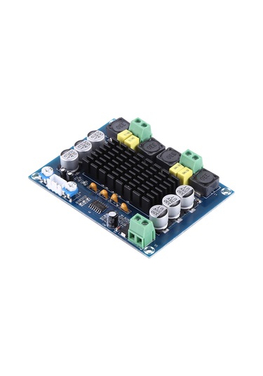 Konesam Tpa3116d2 Çift Kanal 2x120w Güçlü Ses Amfi Kartı, Aşırı Sıcaklık Ve Kısa Devre Koruma, Siyah Isı Dağıtıcı, 1.6mm Pcb