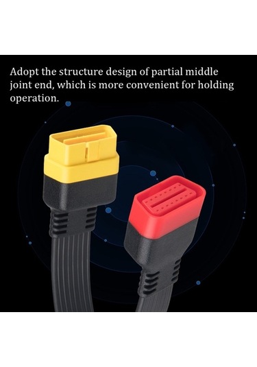 Novahub 16pin Erkek Dişi Taşınabilir Tanılama Evrensel Uzatma Kablosu, 360mm, 16pim, Tpu