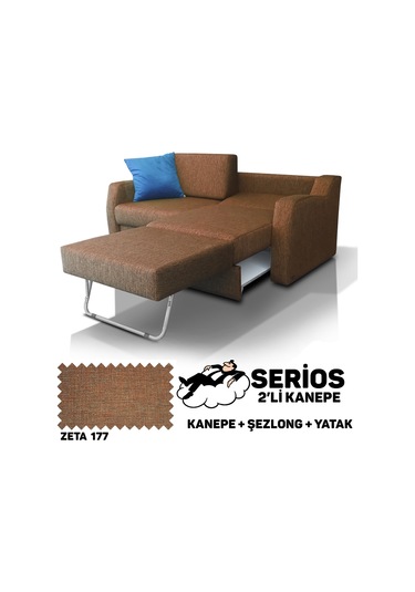 Serios Şezlonglu Yataklı Kanepe - Zeta 177