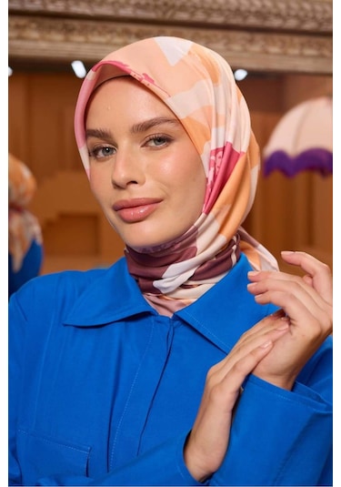 İpekhan Marrakech Koleksiyon Soft Eşarp 1211 - 14 Turuncu Turuncu