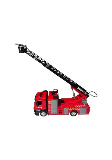 Sürtmeli Sesli Metal Su Atan İtfaiye Aracı Metal Araç Kafası Kırmızı