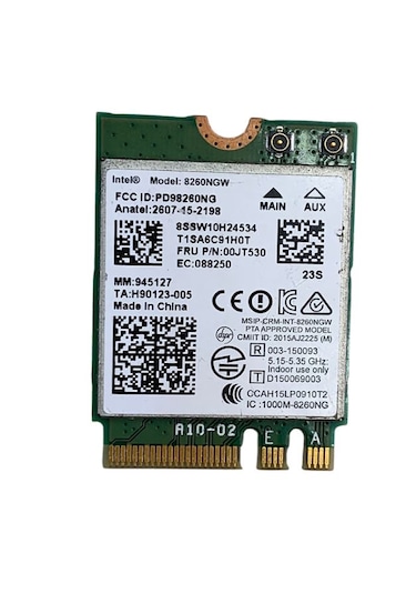 Intel Dual Band Wireless-ac 8260 8260ngw Wifi + Bluetooth Kart 867 Mbps M.2