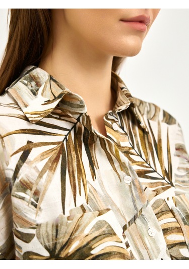 Karaca Kadın Regular Fıt Gömlek-ekru 12.25s.04.112 Ekru