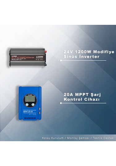 Matech 3 Kw Solar Paket Sistem 3000w/gün