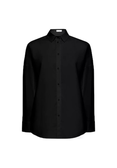 Onnude Oversize Siyah Gömlek 229693674 Siyah