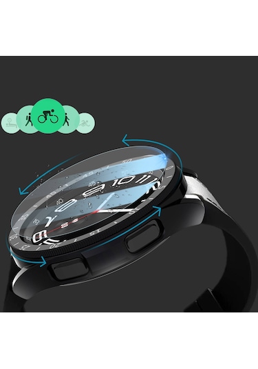 Galaxy Watch 6 Classic 47mm Sert Pc Kasa Ve Ekran Koruyucu Sport Watch Gard 29