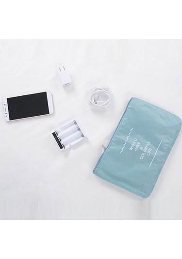 Gajeena Seyahat Organizasyon Çantası 8 Parça Set - Çok Amaçlı Kalın Kumaş Çanta, Gri Renk Seçeneği Gri