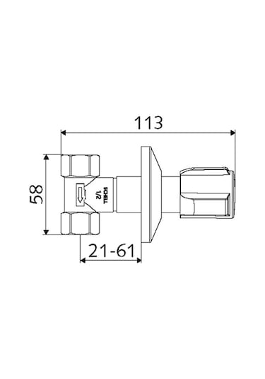 Schell Ankastre Stop Walf Krom