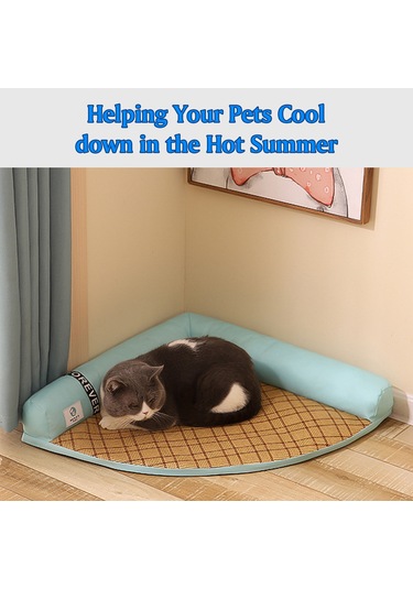 Maiyame Kedi Köpek Yaz Matı Evcil Hayvan Yaz Matı Köpek İçin Soğutma Matı Kedi Evcil Hayvan Kedi Köpek Yatağı 18