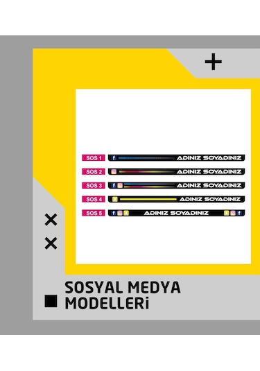 Kişiye Özel Plakalık 2 Adet + Numaratik Numaratör