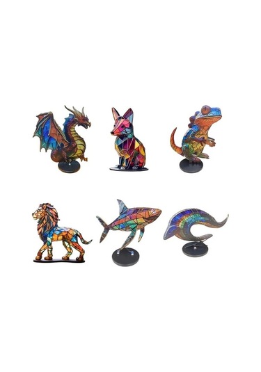 Fortunelane Renkli Metal Kral Ejderha Figürü - Ev Dekorasyonu Masaüstü Heykeli, Dayanıklı Kumaş İle Ev, Ofis Ve Hediye İçin