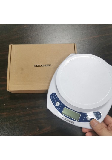 Suofeng Dijital Mutfak Terazi, Hassas Ölçüm, Çeşitli Birimler, Tare Fonksiyonu, Led Ekranlı, Inox Platform, Kompakt Tasarım - Beyaz Beyaz
