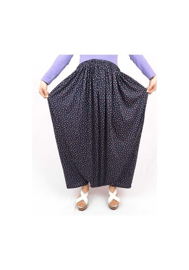 Özözkanlar Kadın Çiçekli Yöresel Menekşe Aşağıdan Ağlı Şalvar Çok Renkli